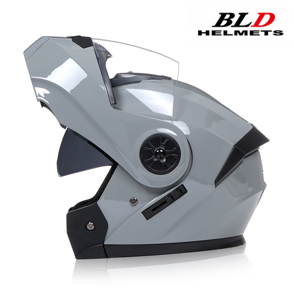 Full Face Motorcycle Helmet With Bluetooth - หมวกกันน็อคมอเตอร์ไซค์เลนส์คู่แบบแยกส่วนล่าสุดพลิกใบหน้าความปลอดภัย Capacete มืออาชีพสี่ฤดูกาลขี่ ECE DOT ได้รับการอนุมัติ