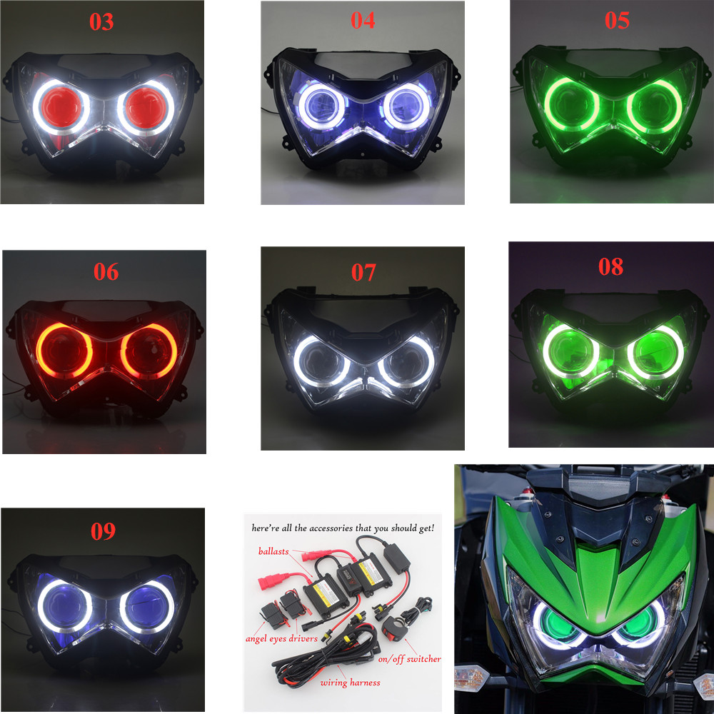 Universal Motorcycle Led Headlight Projector - ไฟหน้ามอเตอร์ไซค์แบบกำหนดเอง ไฟหน้า LED โปรเจคเตอร์ HID สำหรับ