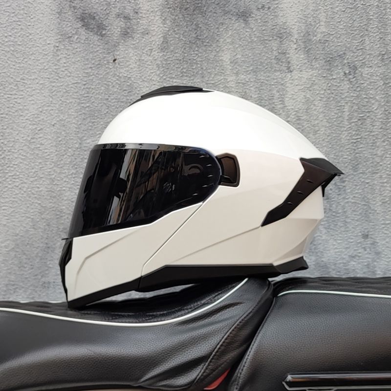 หมวกกันน็อคสำหรับขับมอเตอร์ไซค - Dual Visor Motorcycle Racing Helmet บทวิจารณ์และราคา