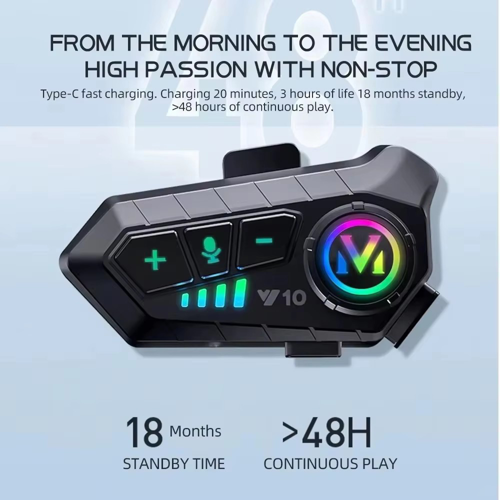 ชุดหูฟังบลูทูธสำหรับหมวกกันน็อ - Full Face Motorcycle Helmet With Bluetooth บทวิจารณ์และราคา