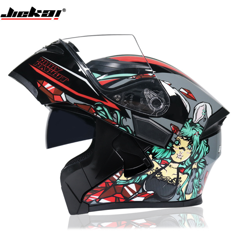 หมวกกันน็อคแบบเต็มใบ บลูทูธ ป้ - Full Face Motorcycle Helmet With Bluetooth บทวิจารณ์และราคา