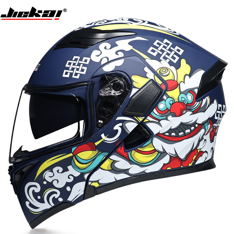หมวกกันน็อคแบบเต็มใบ บลูทูธ ป้ - Full Face Motorcycle Helmet With Bluetooth บทวิจารณ์และราคา