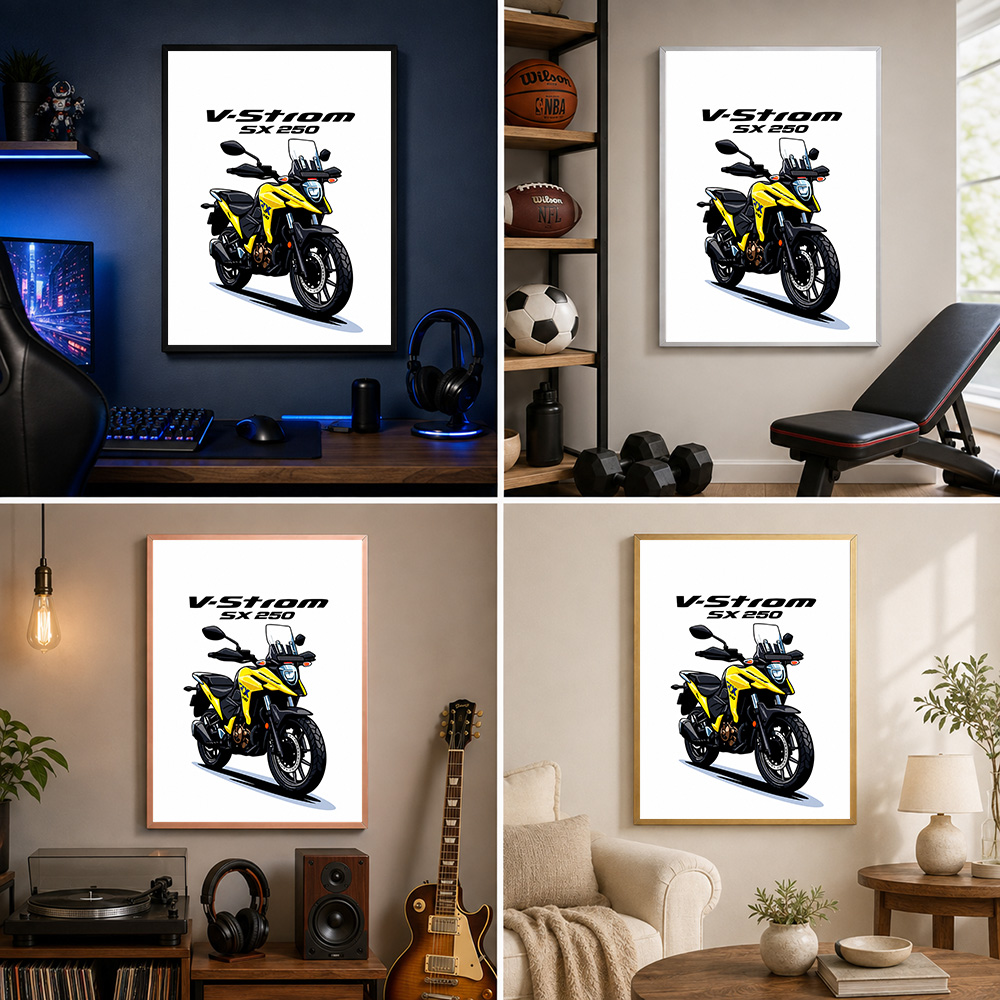 โปสเตอร์โลหะกรอบรูปมอเตอร์ไซค์ - Riding Gear บทวิจารณ์และราคา