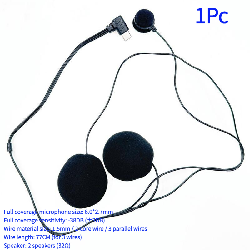 1 ชิ้น Type-C ปลั๊ก HD ลดเสียง - Full Face Motorcycle Helmet With Bluetooth บทวิจารณ์และราคา