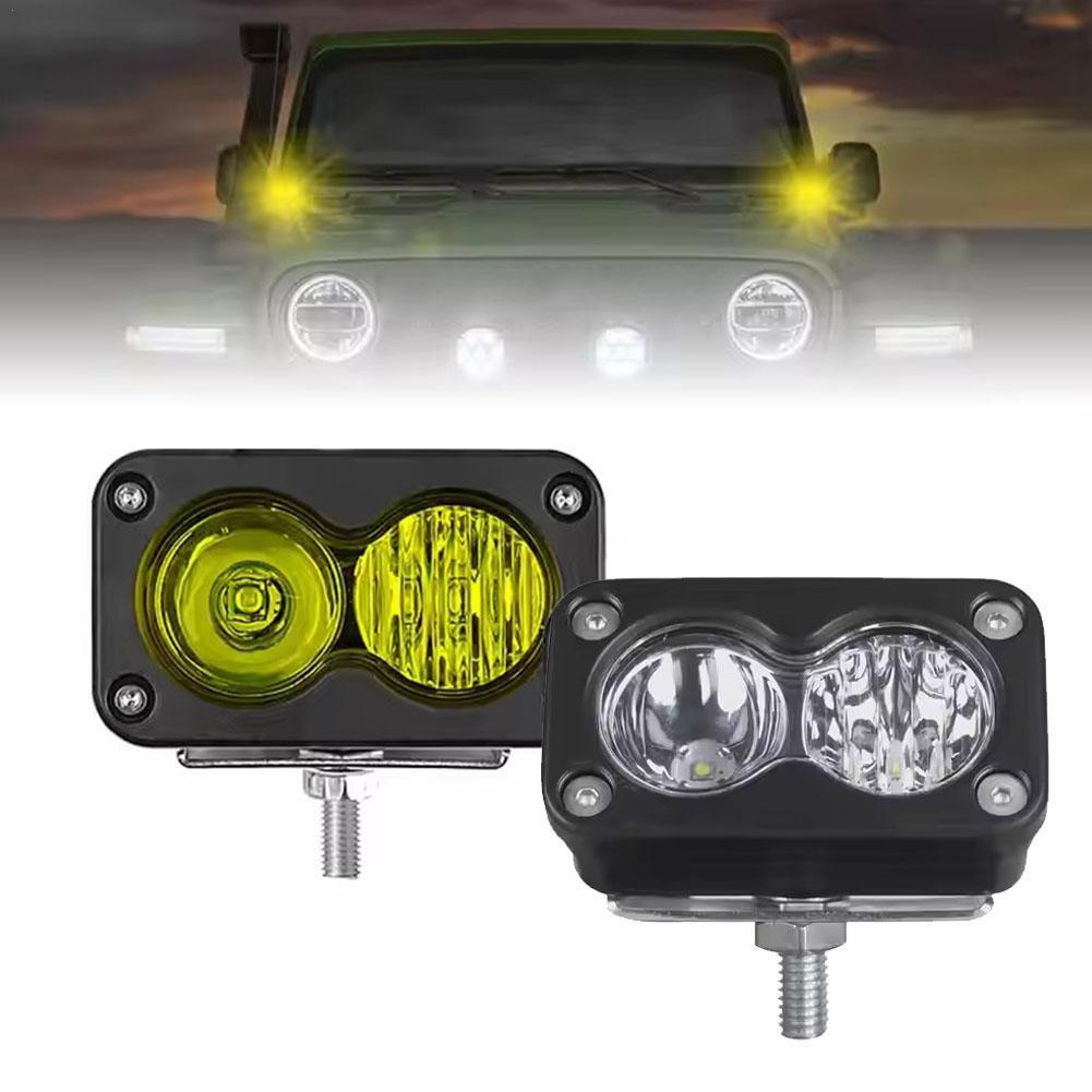 20W LED ไฟหน้า 3 นิ้ว Square F - Universal Motorcycle Led Headlight Projector บทวิจารณ์และราคา