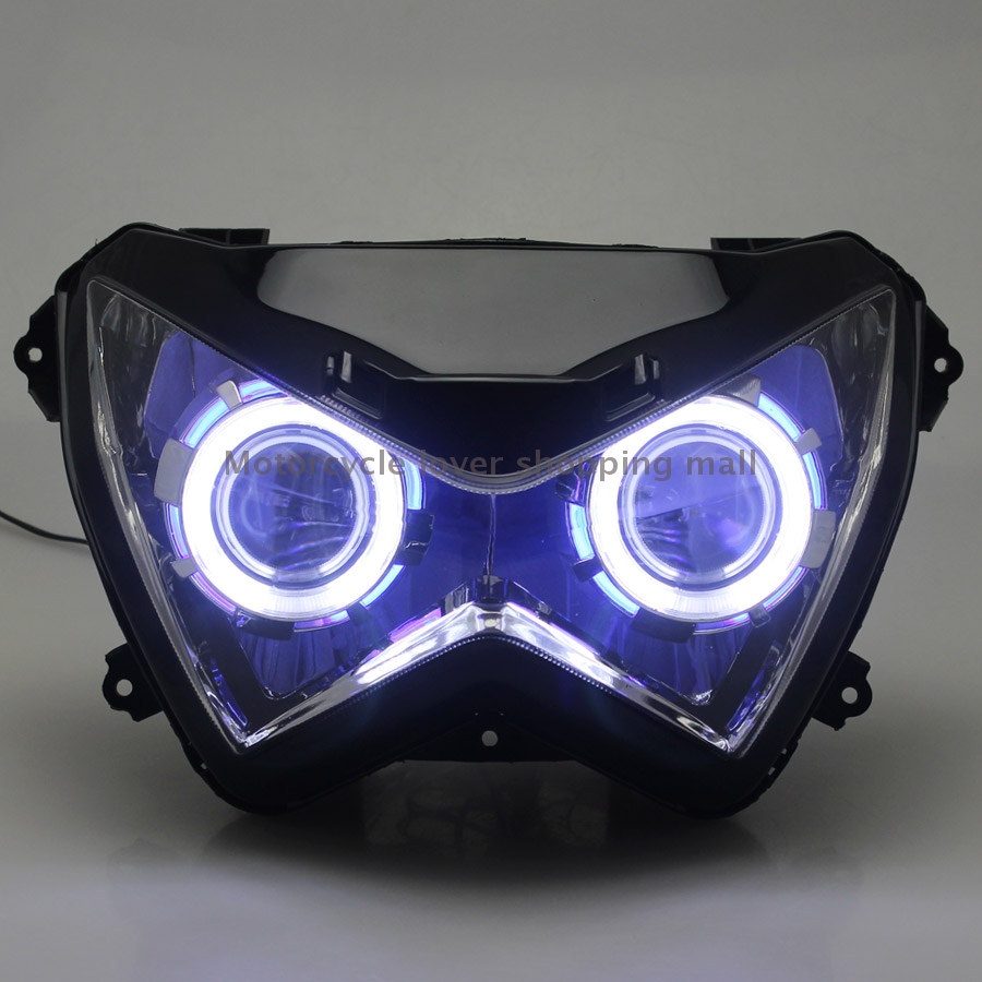 ไฟหน้ามอเตอร์ไซค์แบบกำหนดเอง ไ - Universal Motorcycle Led Headlight Projector บทวิจารณ์และราคา