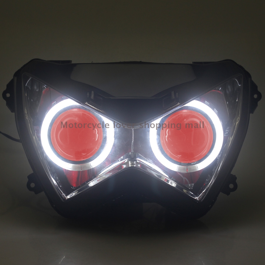 ไฟหน้ามอเตอร์ไซค์แบบกำหนดเอง ไ - Universal Motorcycle Led Headlight Projector บทวิจารณ์และราคา