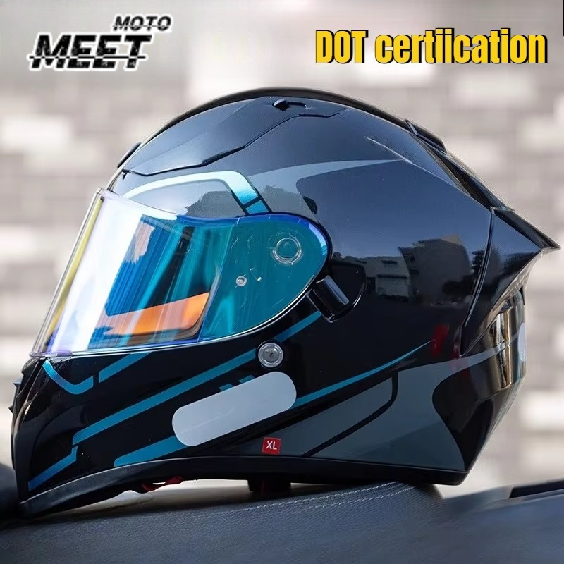 หมวกกันน็อคสำหรับรถจักรยานยนต์ - Modular Flip Up Motorcycle Helmet Dot Approved บทวิจารณ์และราคา