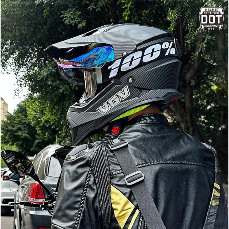 หมวกกันน็อคมอเตอร์ไซค์ VGV Mot - Full Face Motorcycle Helmet With Bluetooth บทวิจารณ์และราคา