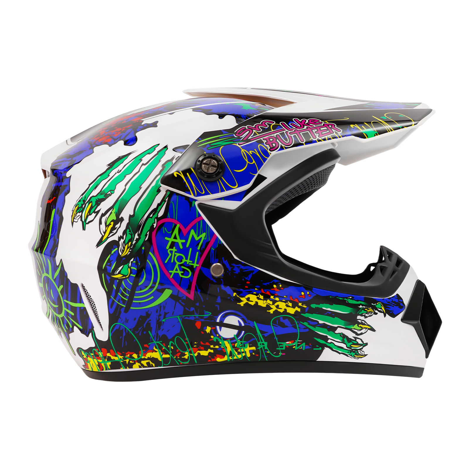 ชุดหมวกกันน็อคขนาด 57-58 ซม. พ - Off Road Motocross Helmet Goggles Set บทวิจารณ์และราคา